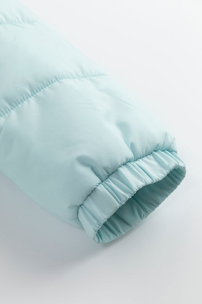 Kids Embroidered Cloud Hooded Down Jacket