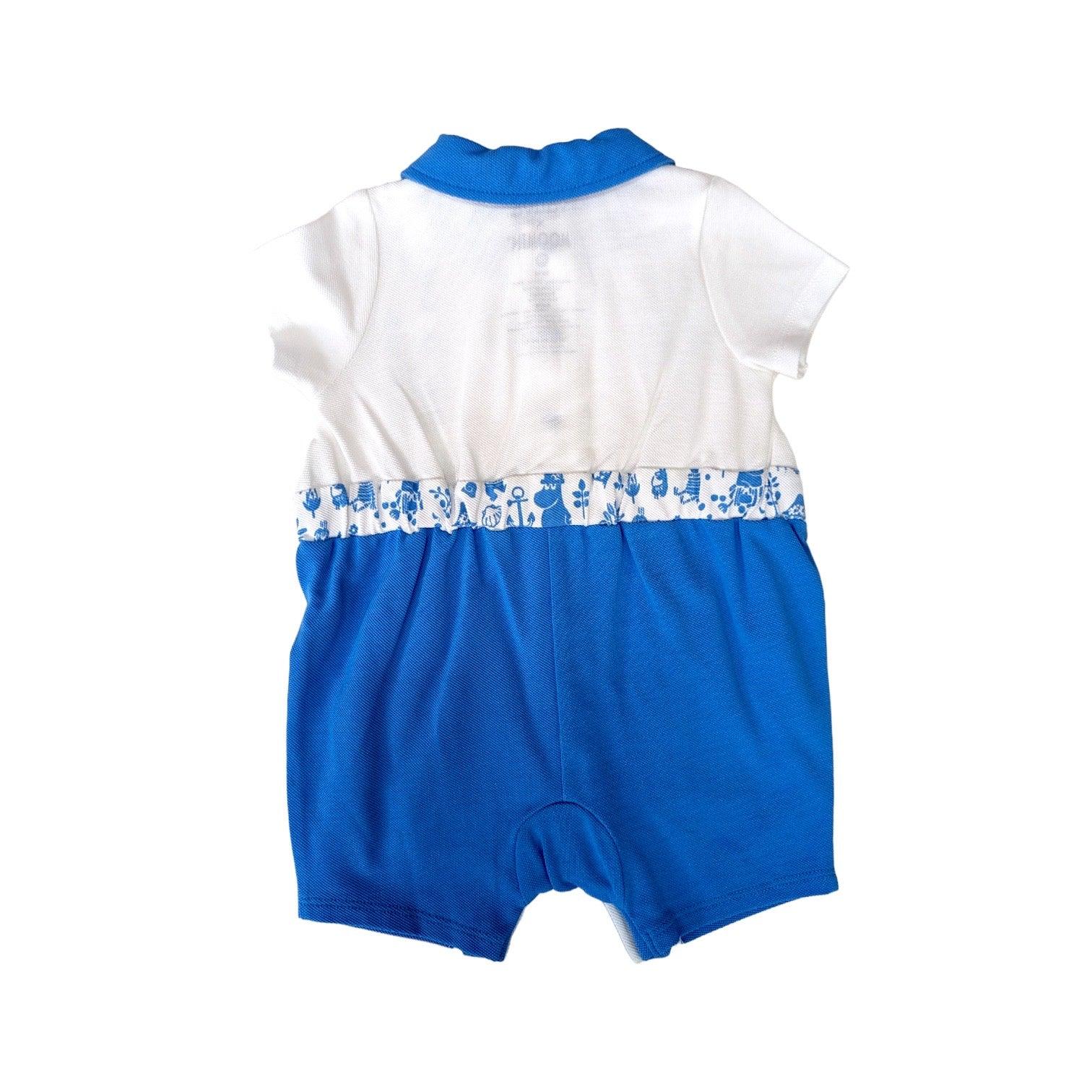 Vauva x Moomin Vauva x Moomin - Baby Boy MoominPapa Embroidered Polo Romper - White Romper