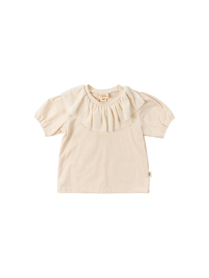 Jersey Shirt With Tulle (GOTS)