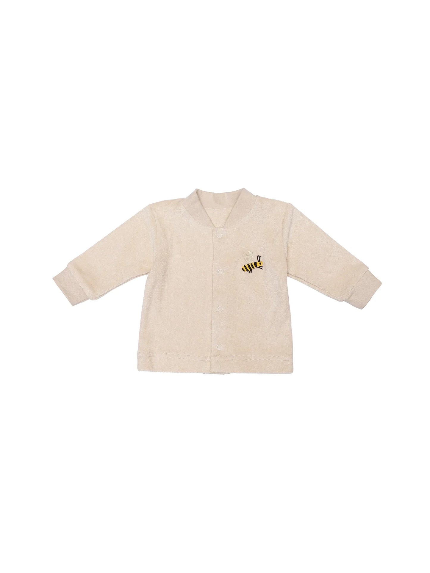 Baby Terry Jacket with Bee Embroidery