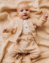 Baby Terry Jacket with Bee Embroidery