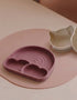 Silicone Rainbow Plates With Lid