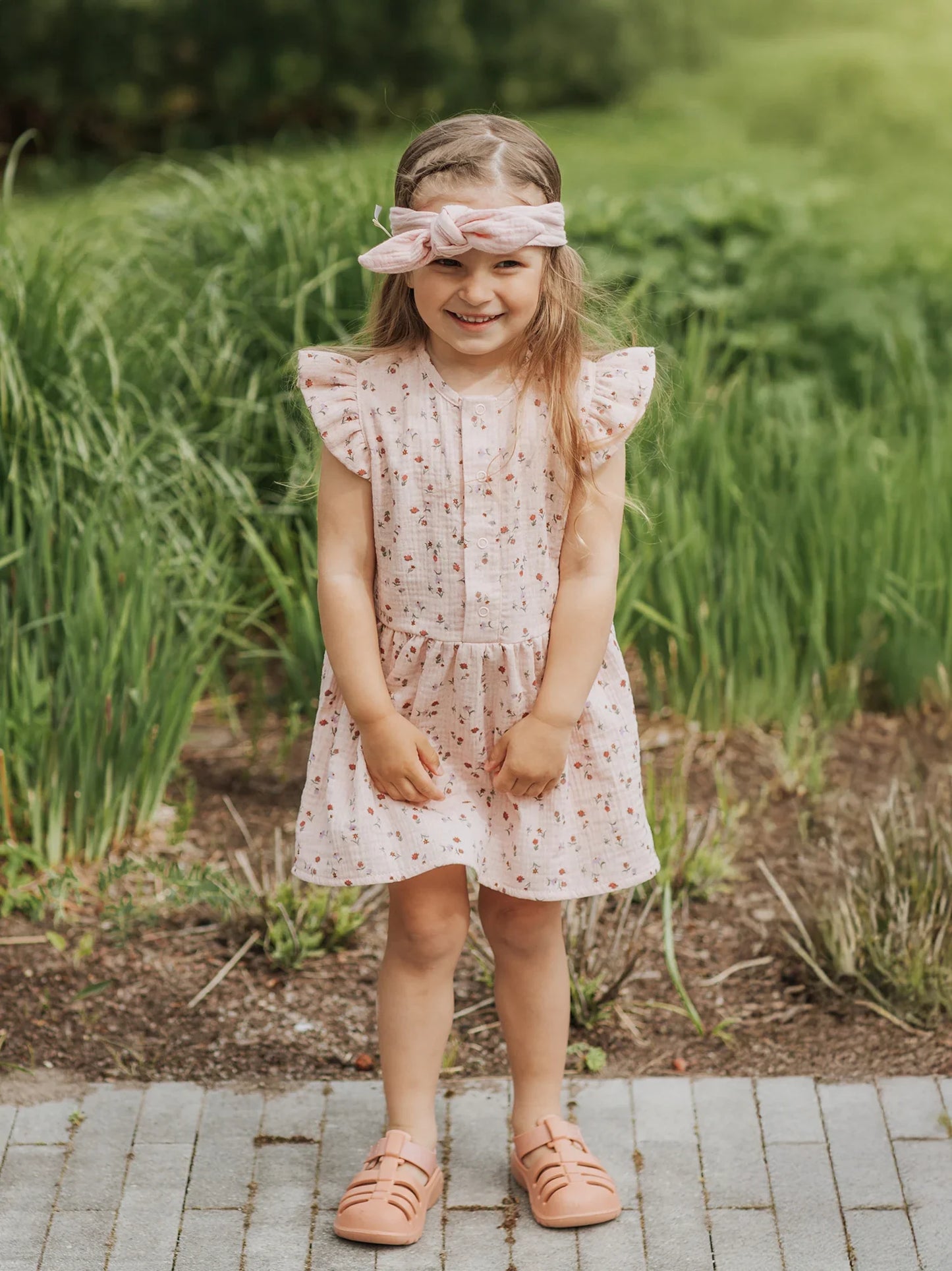 Muslin Dress With Wings
