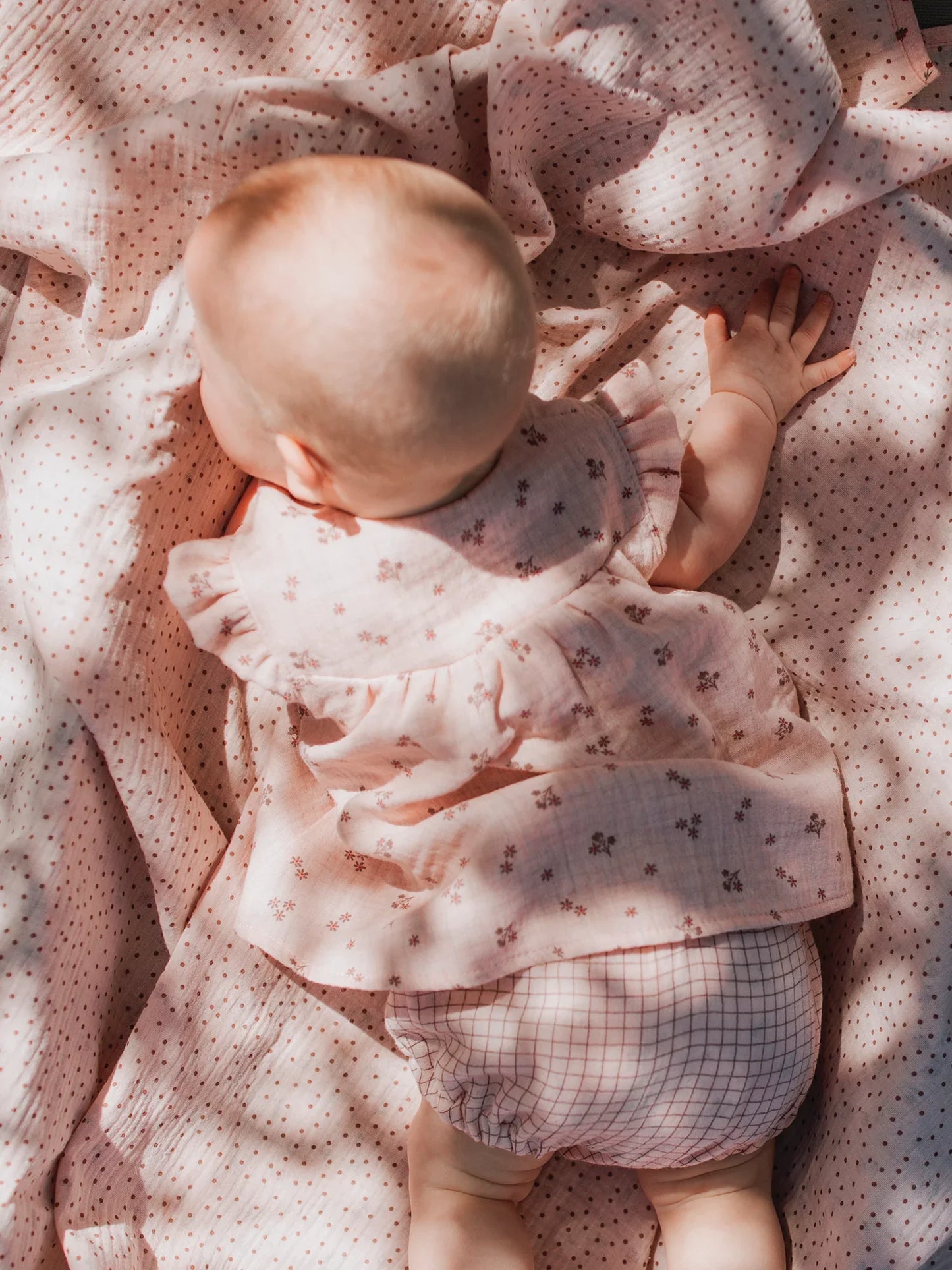 Floral Muslin Blouse & Bloomers Set