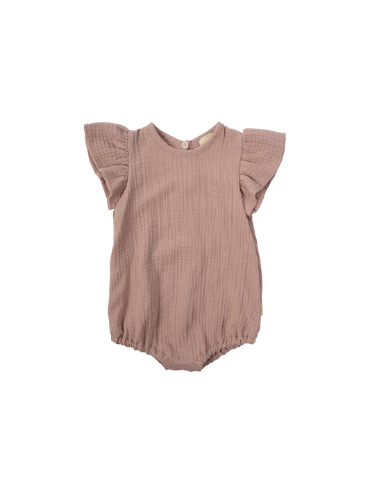 Muslin Romper With Wings (GOTS)