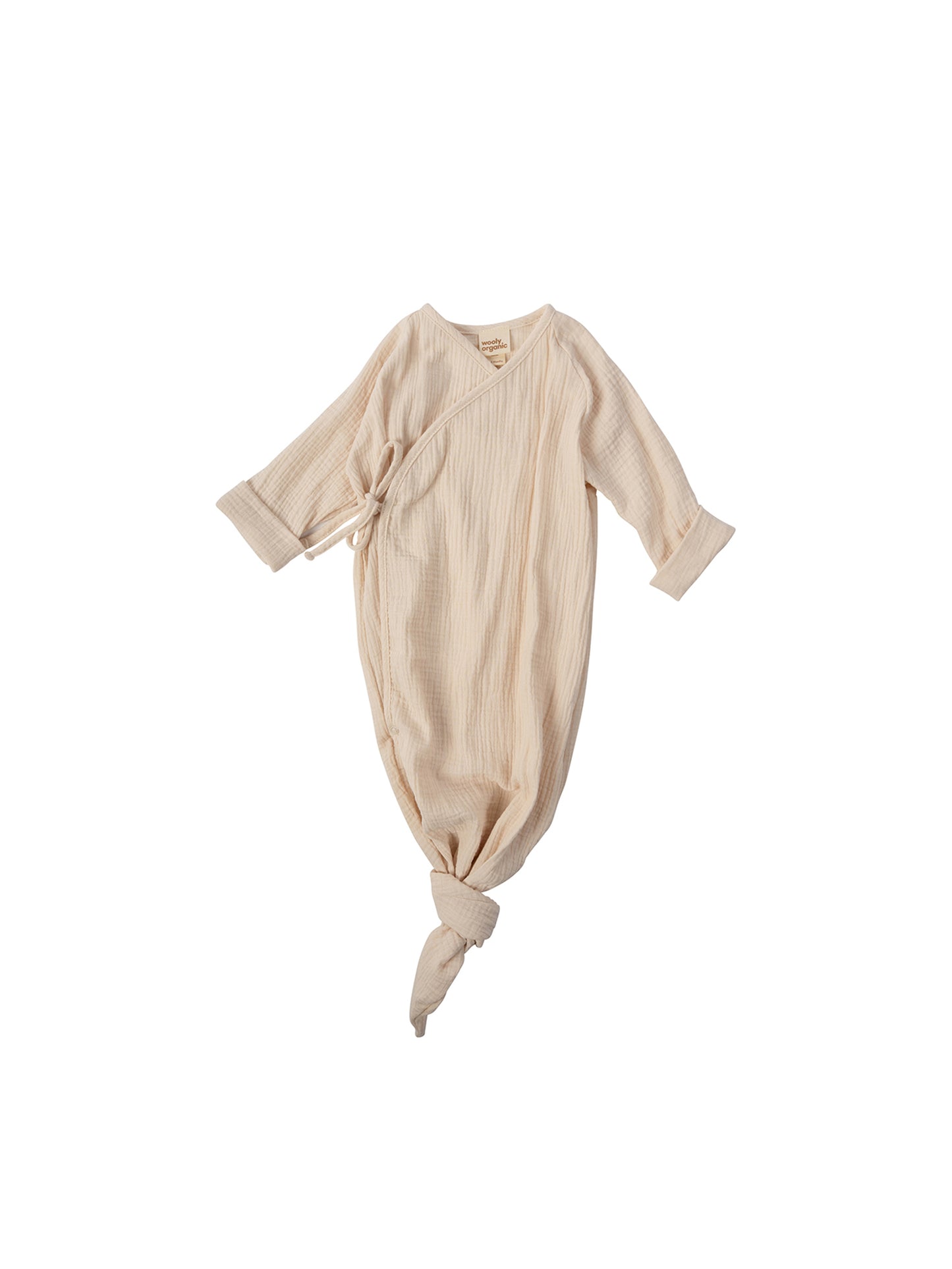 Muslin Knotted Kimono Gown (GOTS)