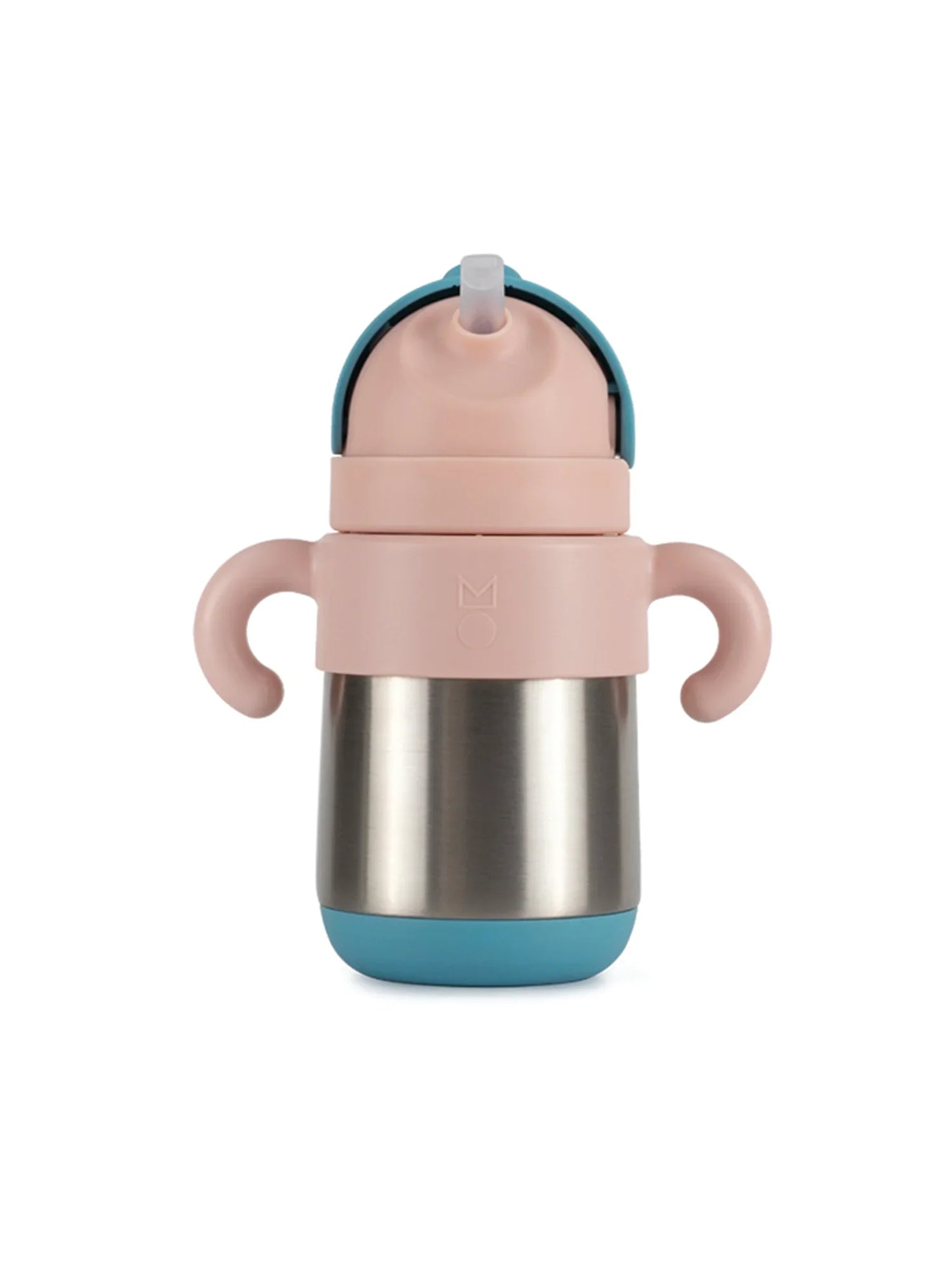 Matt Thermal Straw Bottle - Arctic + Blush