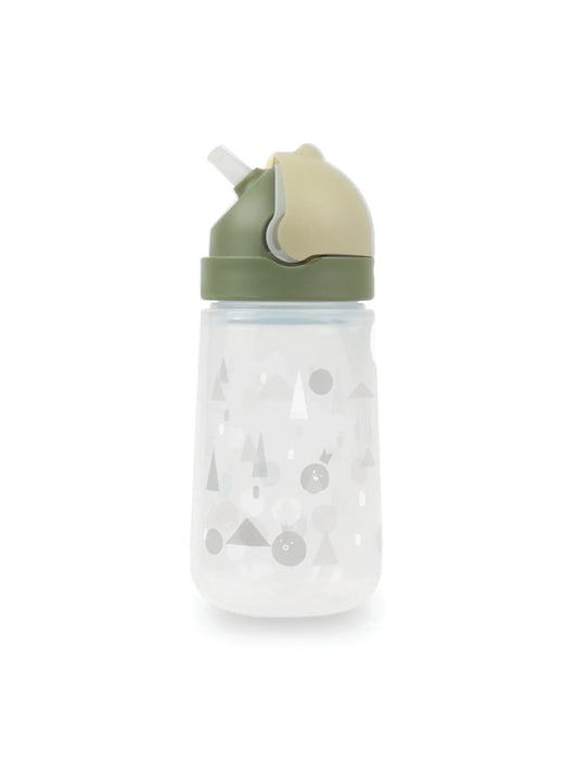 Matt Kid Straw Bottle- Elephant & Army + Forest