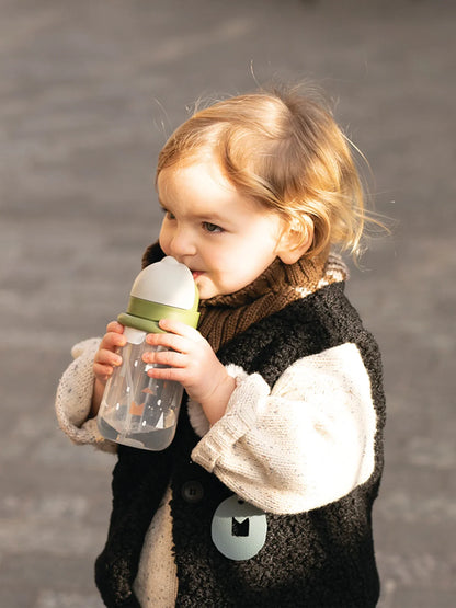 Matt Kid Straw Bottle- Elephant & Army + Forest