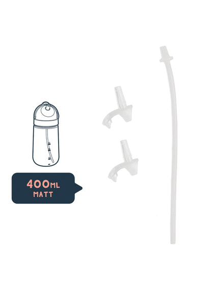 Matt Replacement Soft Straw- Clear