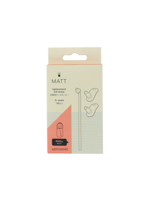 Matt Replacement Soft Straw- Clear