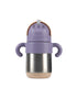 Matt Thermal Straw Bottle - Purple + Milk Tea