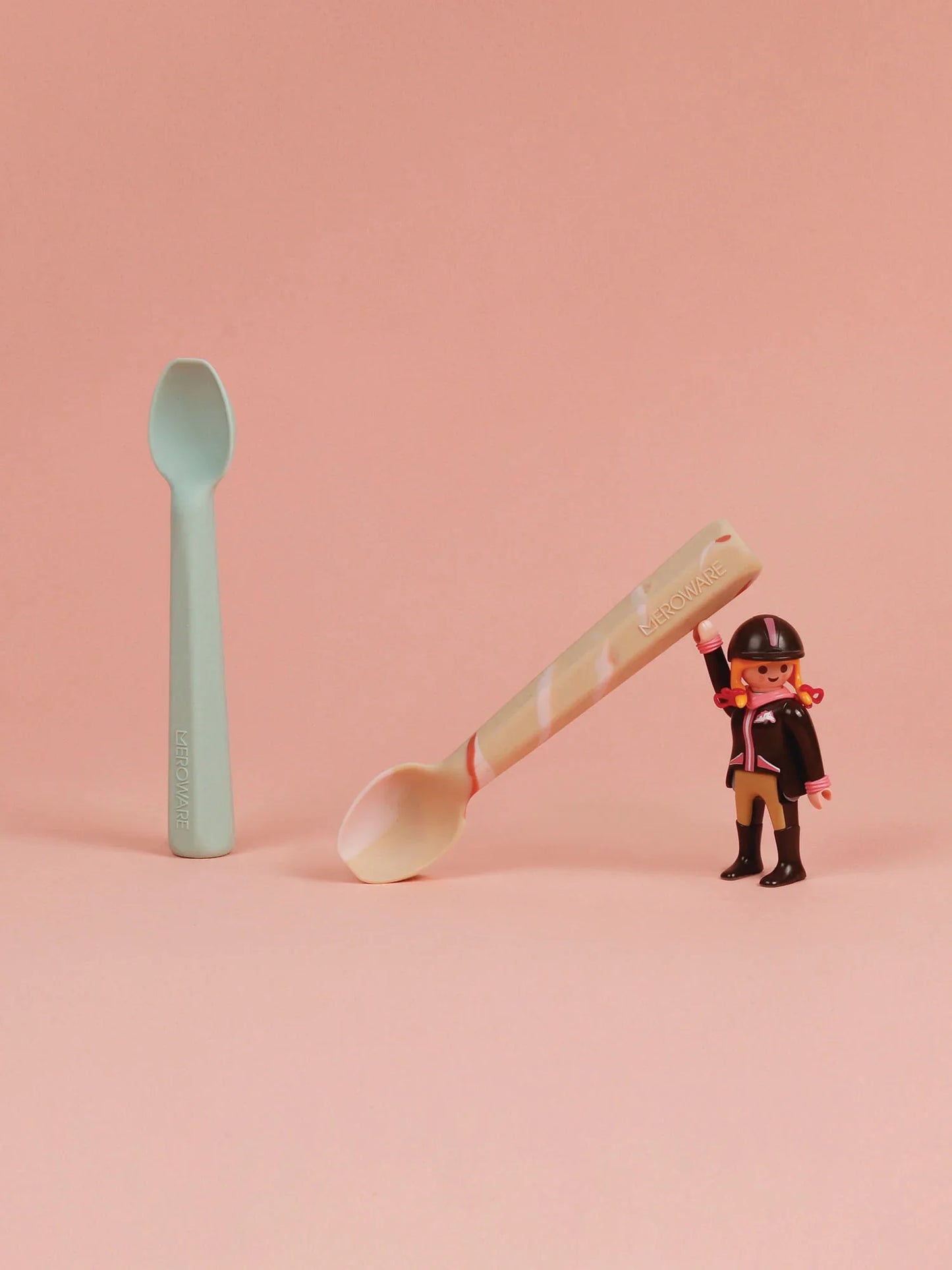 Gary Soft Spoon Set- Mojito + Milk Tea Swirl