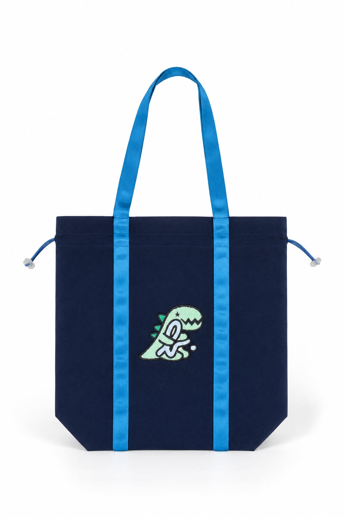 Kids Dino & Logo Drawstring Tote Bag