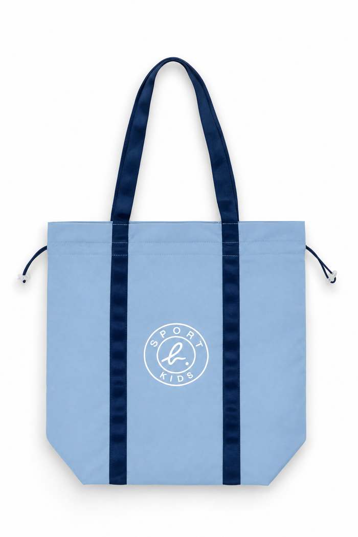 Kids Dino & Logo Drawstring Tote Bag