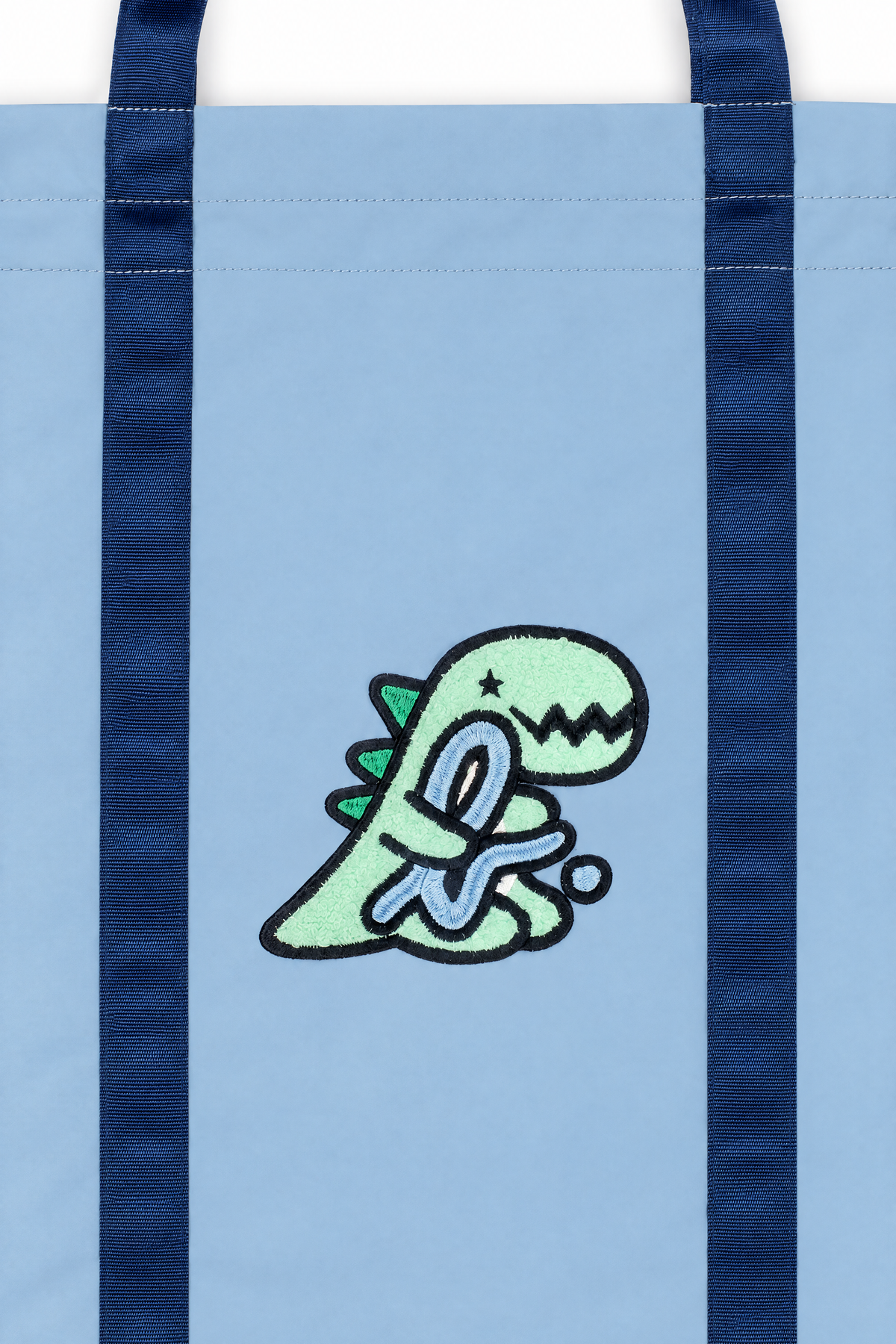 Kids Dino & Logo Drawstring Tote Bag