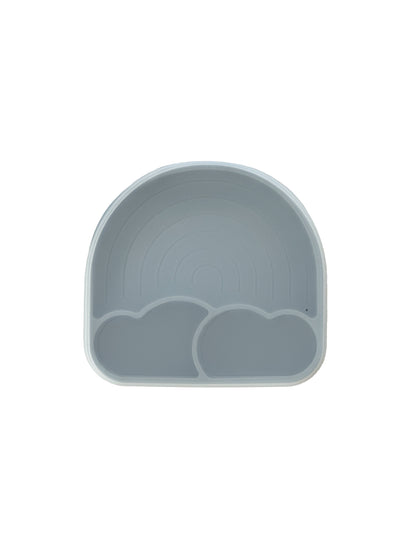 Silicone Rainbow Plates With Lid