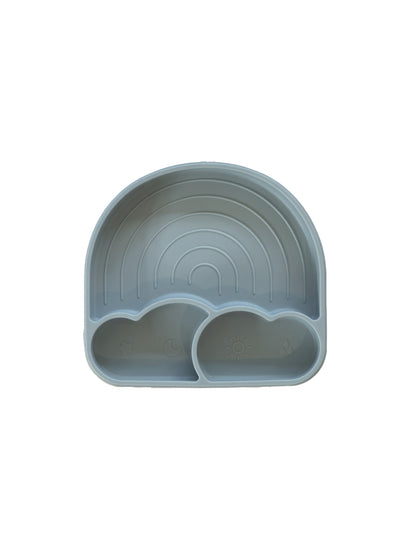 Silicone Rainbow Plates With Lid