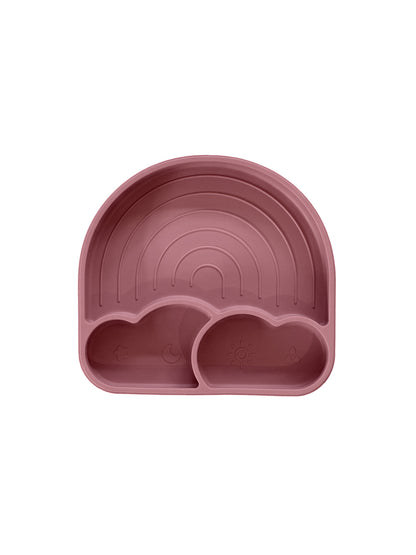Silicone Rainbow Plates With Lid