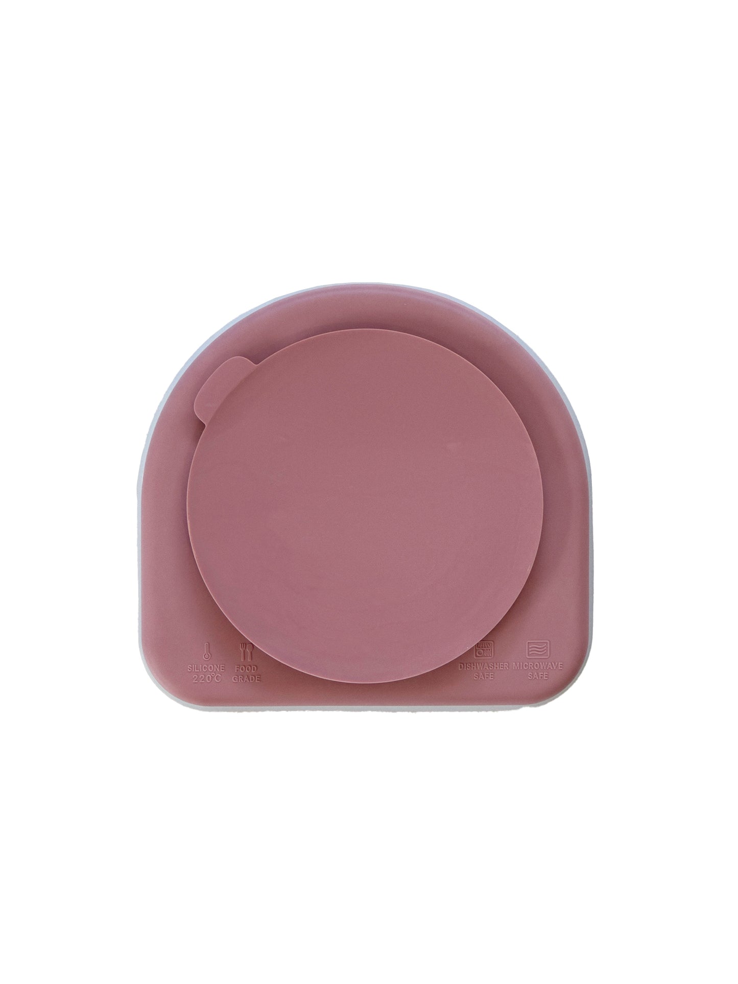 Silicone Rainbow Plates With Lid
