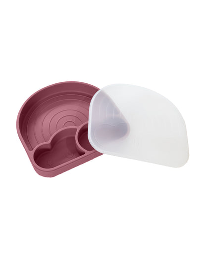 Silicone Rainbow Plates With Lid