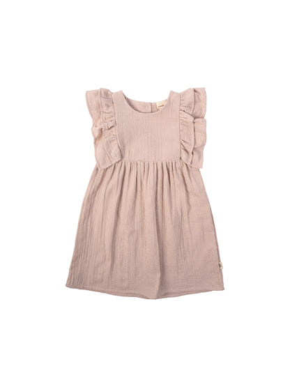 Muslin Dress With Ruffles (GOTS)