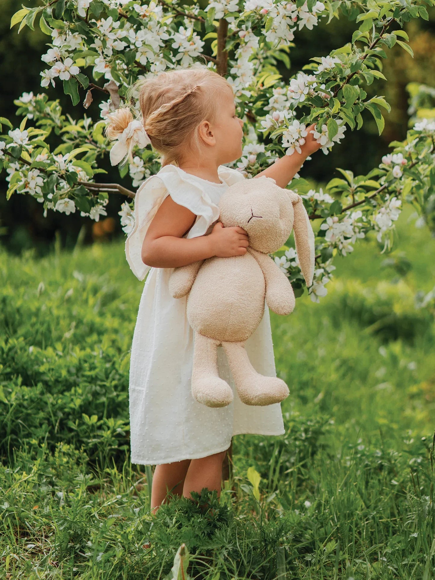 Muslin Plumetis Dress With Ruffles