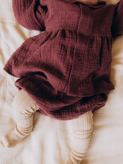 Muslin Long Sleeve Blouse & Bloomers Set (GOTS)