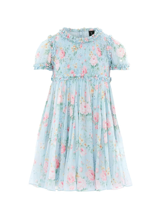 Pompadour Garden Giselle Chiffon Kid Dress