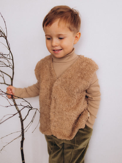 Oversized Plush Vest (GOTS)