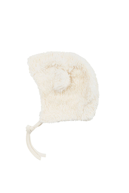 Plush Hat with Teddy Ears with Merino Wool Lining
