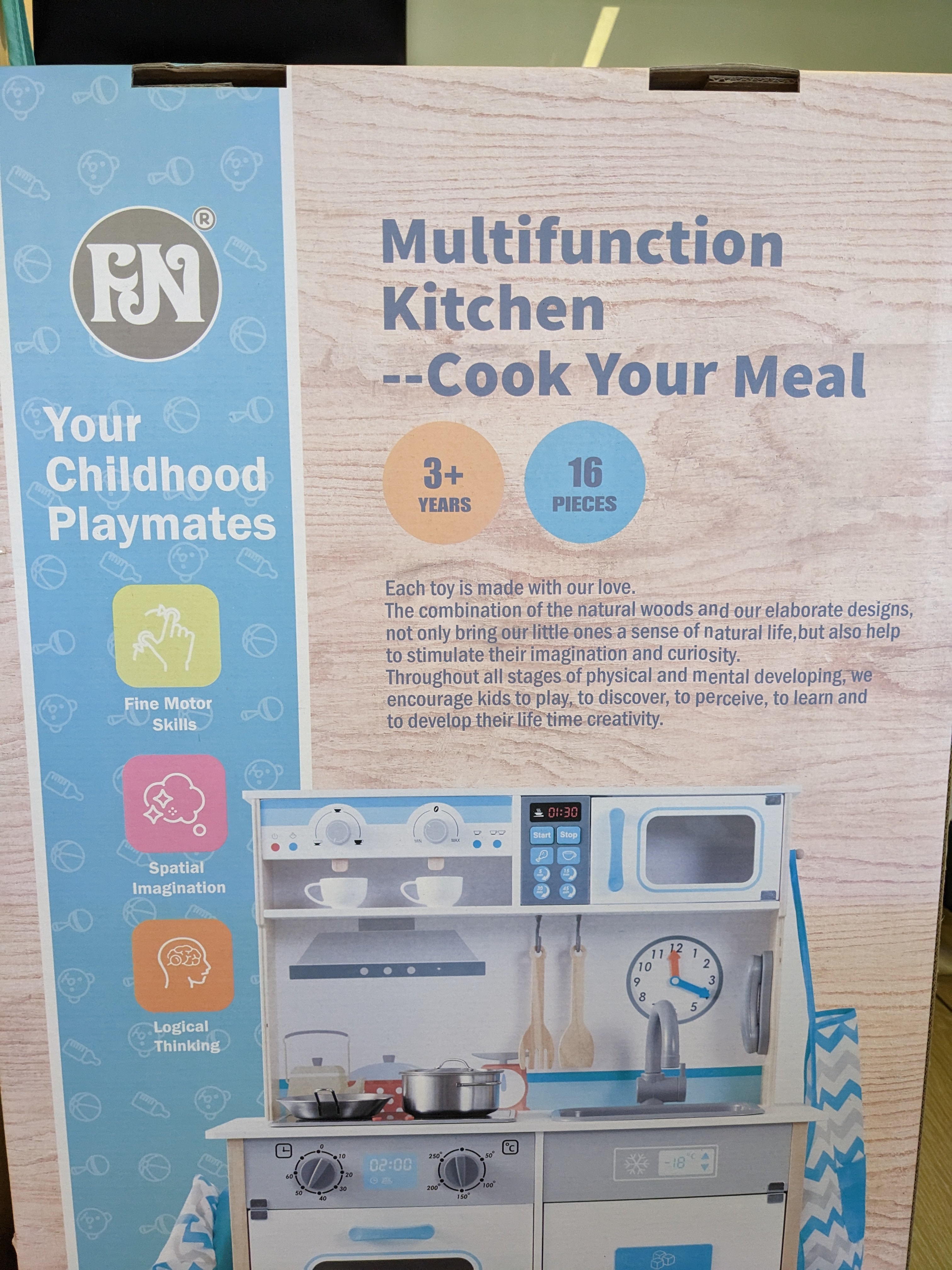 FN FN - Multifunction Kitchen -- Cook Your Meal Wooden Toy