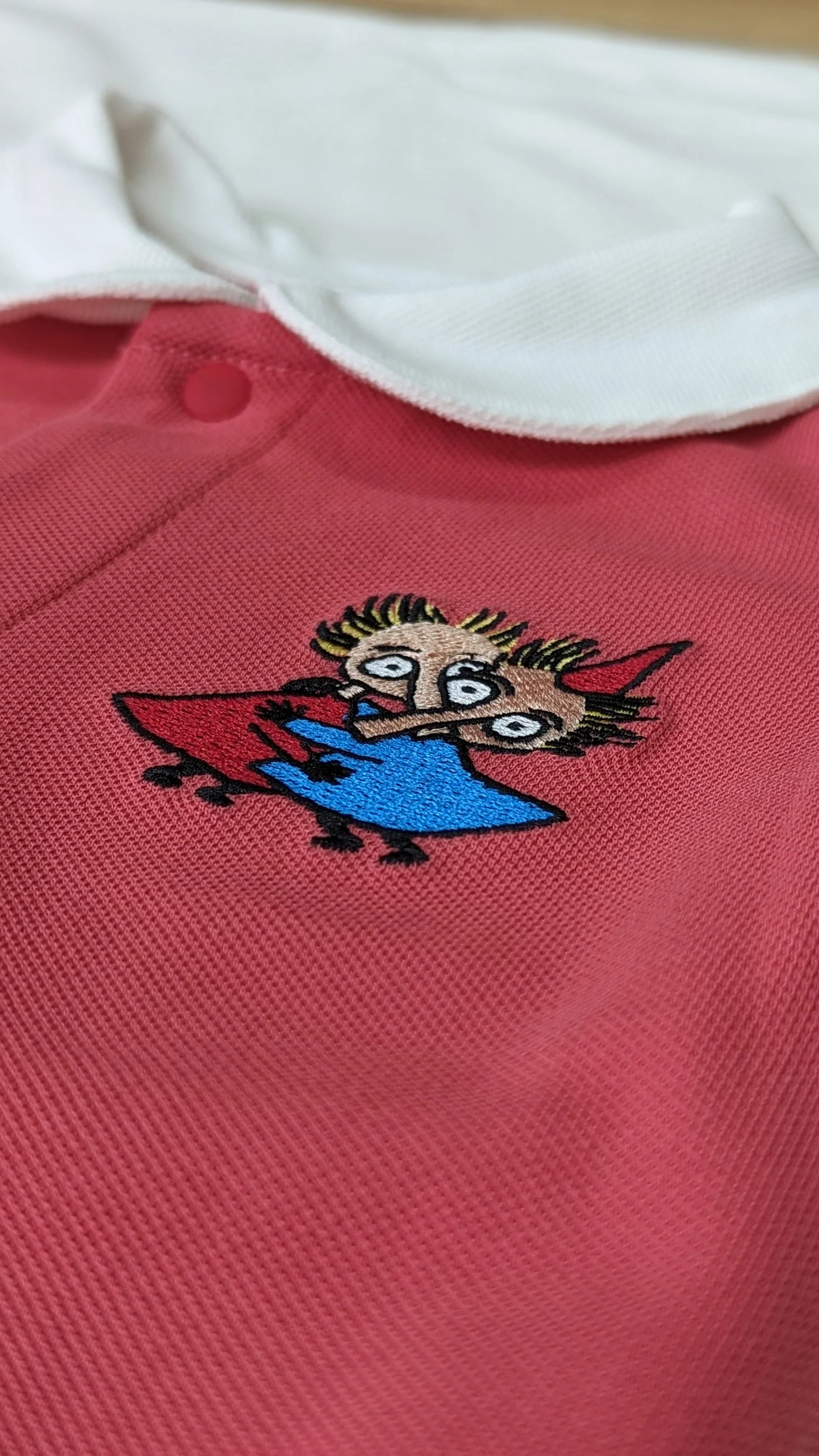 Vauva x Moomin Vauva x Moomin - Baby Girl Thingumy & Bob Embroidered Short Sleeves Romper - Red Romper