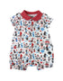 Vauva x Moomin Vauva x Moomin- Baby Boy Moomin All Over Print Polo Romper - Red Romper