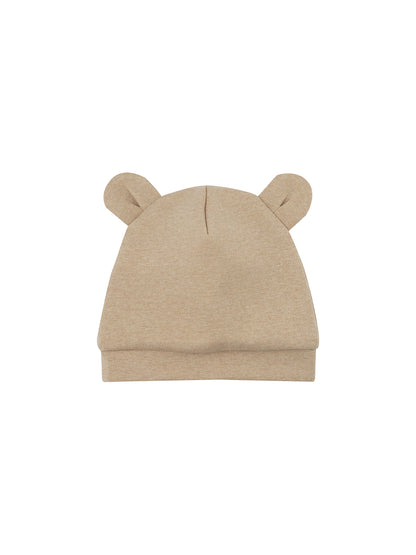 Baby Beanie Hat With Teddy Ears Rib (GOTS)