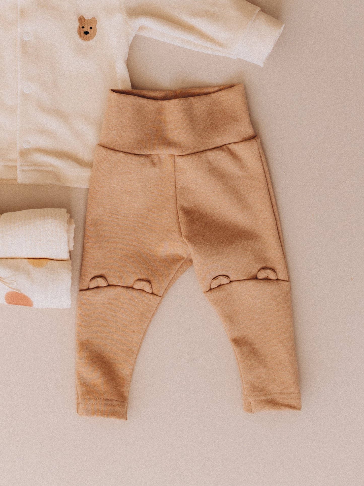 Leggings With Teddy Ears Rib (GOTS)