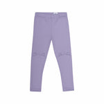 Wooly Organic Wooly Organic - Kids Rib Leggings with Teddy Ears (Purple) Pants