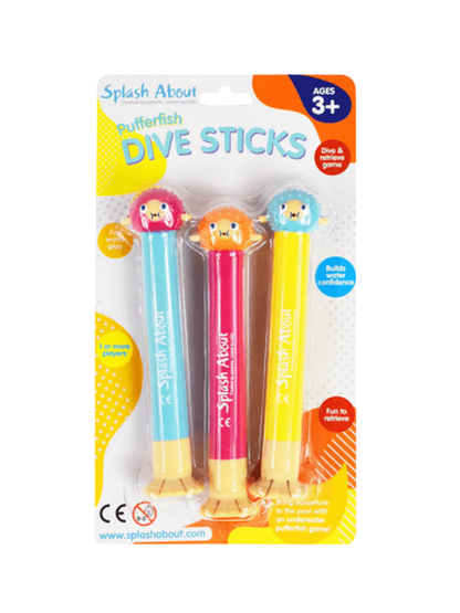 Latex Puffer Fish Dive Sticks