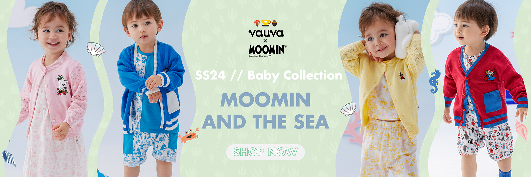 My Little Korner - Vauva x Moomin SS24 New Arrival banner