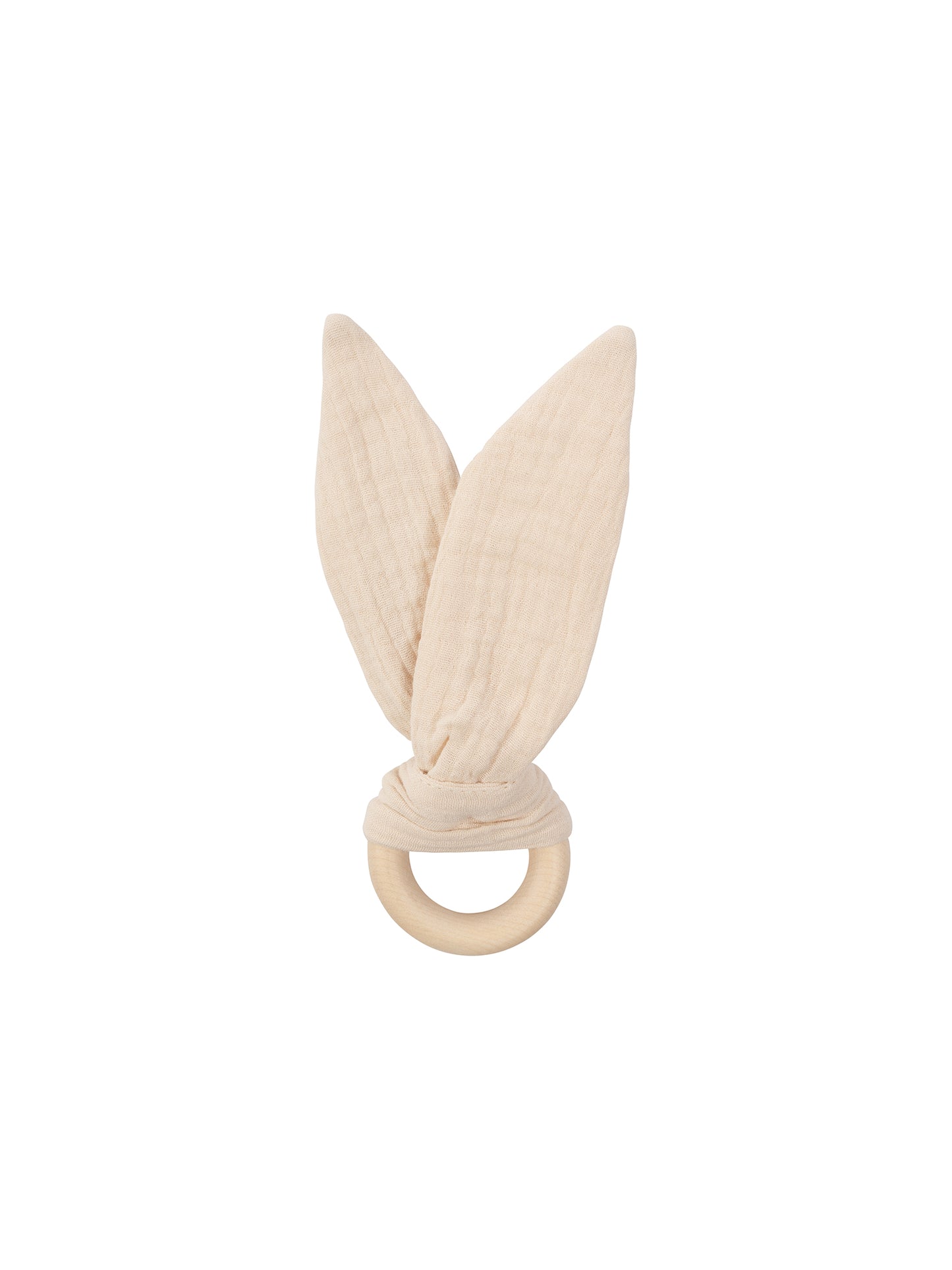 Muslin Ears With Wooden Ring (GOTS)