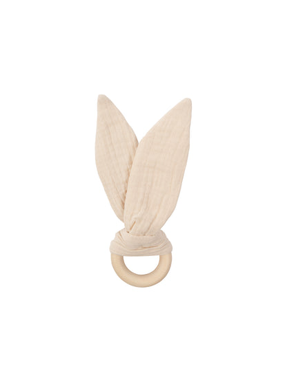 Muslin Ears With Wooden Ring (GOTS)