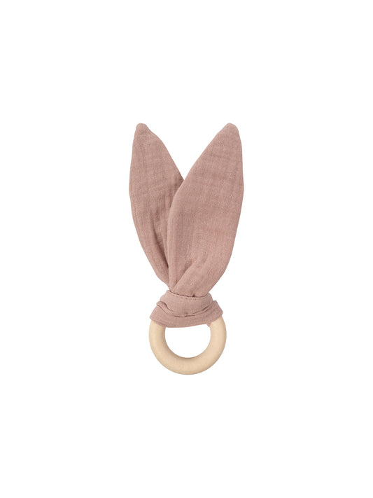Muslin Ears With Wooden Ring (GOTS)