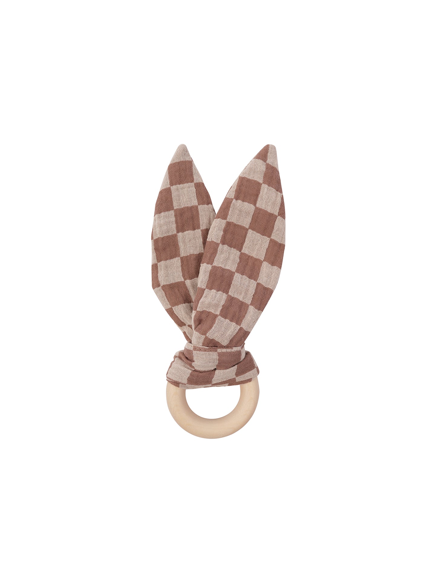 Muslin Ears With Wooden Ring (GOTS)