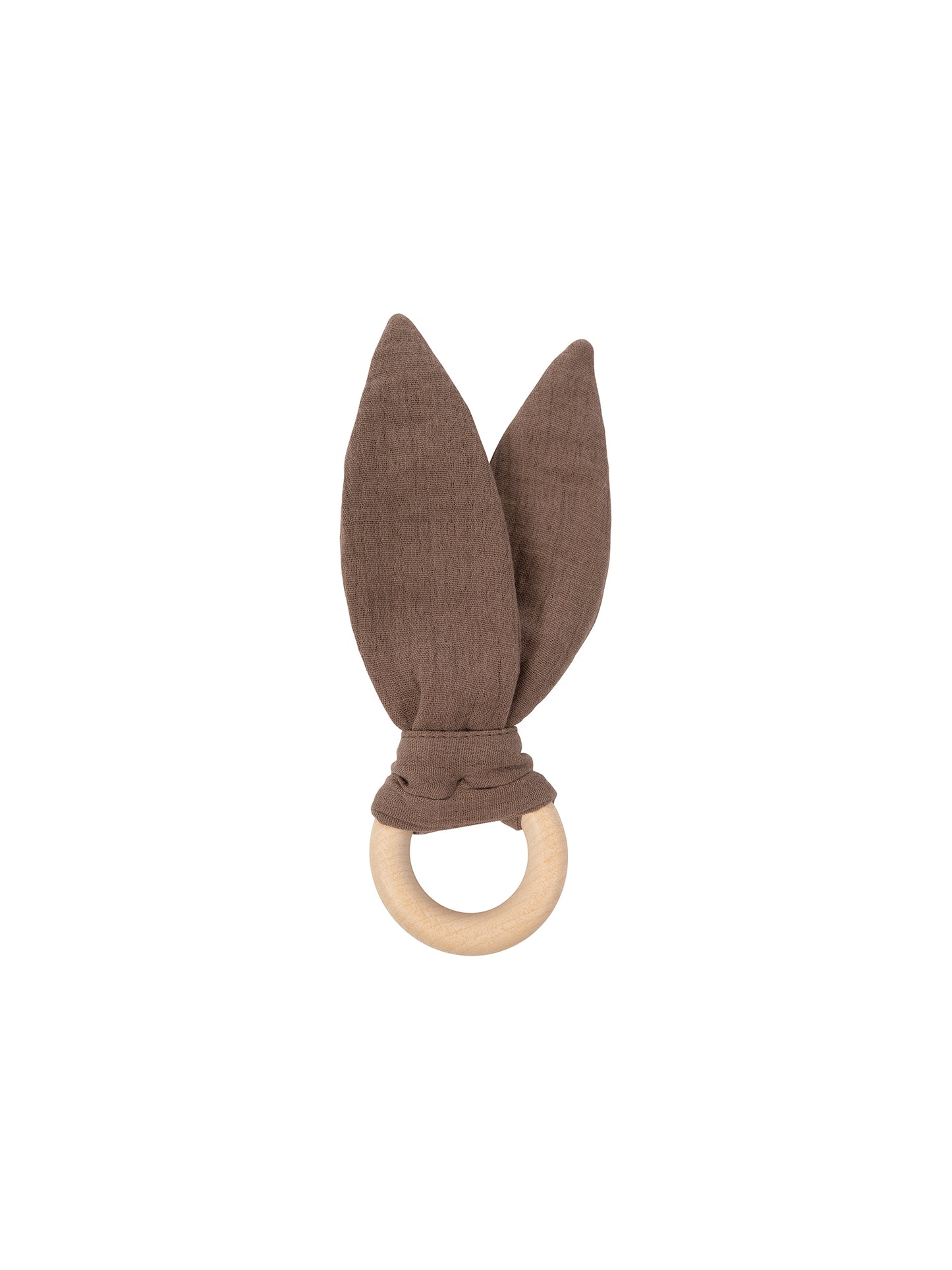Muslin Ears With Wooden Ring (GOTS)