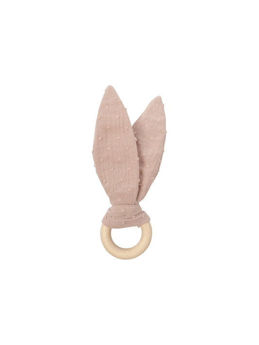 Muslin Ears With Wooden Ring (GOTS)
