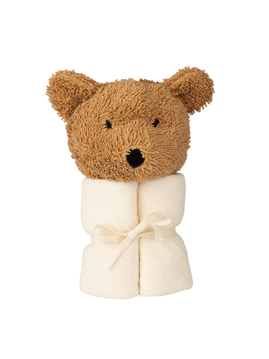 Muslin Comforter With Soft Toy Teddy