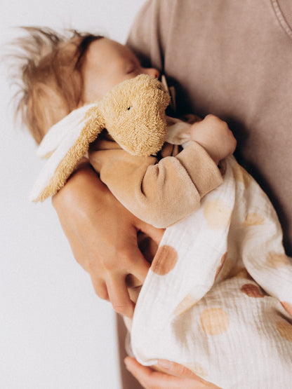 Muslin Comforter With Soft Toy - Bunny Amber