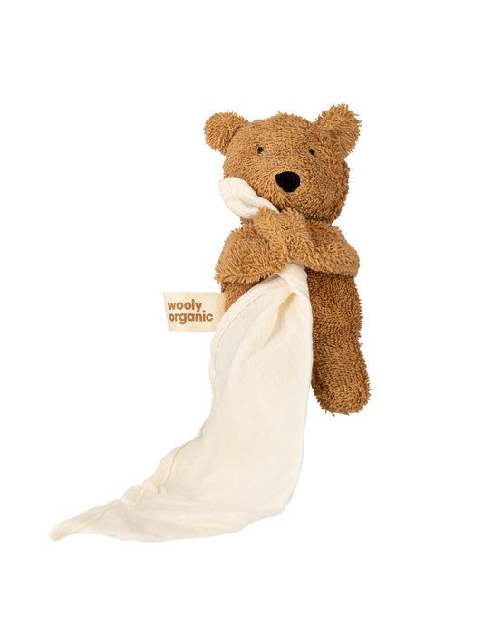Muslin Comforter With Soft Toy - Teddy