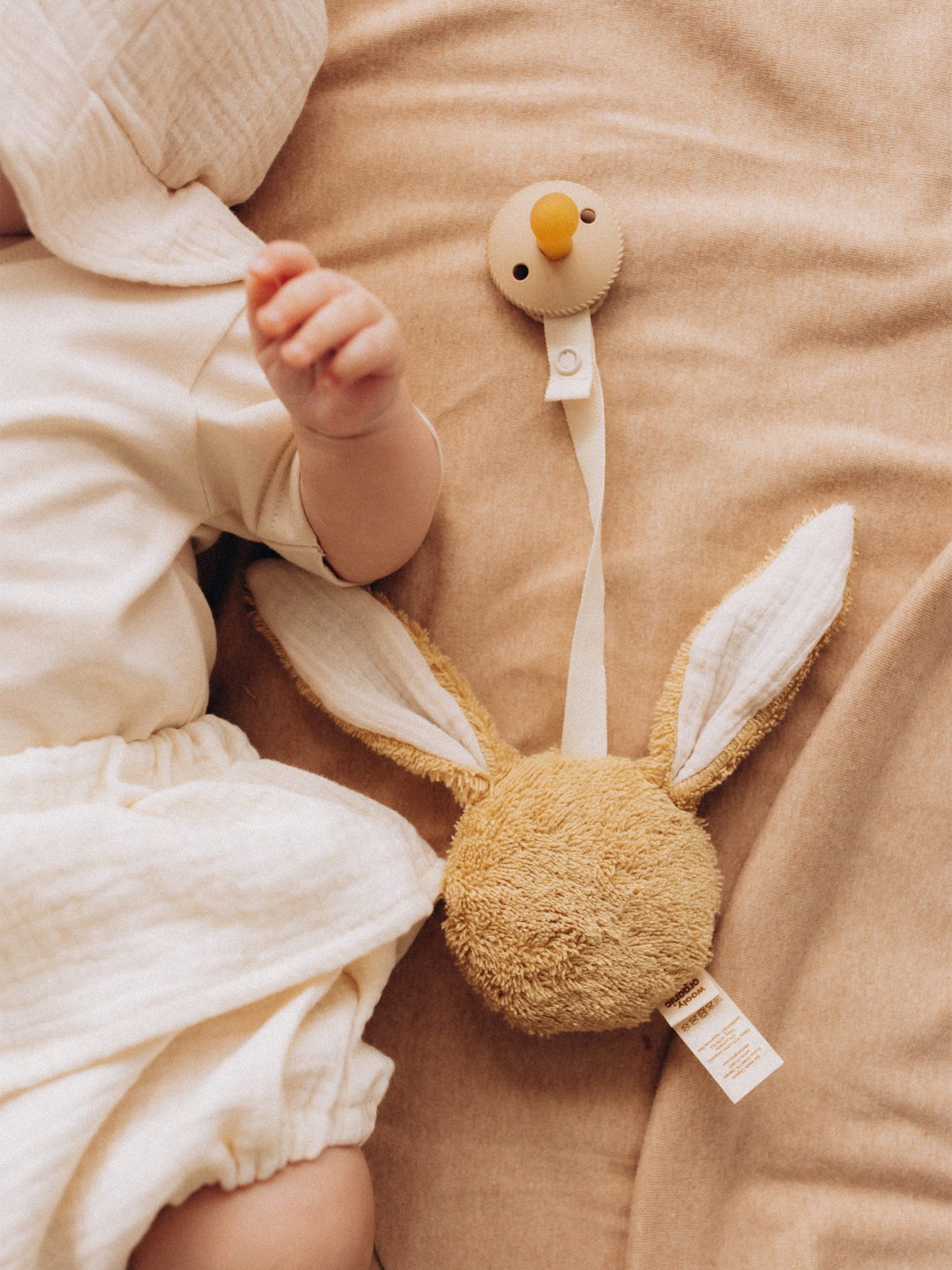 Pacifier Holder - Bunny Amber