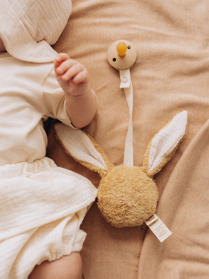 Pacifier Holder - Bunny Amber